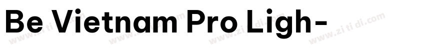 Be Vietnam Pro Ligh字体转换